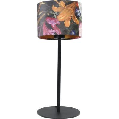 Masterlight Zwarte tafellampVenus met Flower lampenkap - 4470-05-BL-30