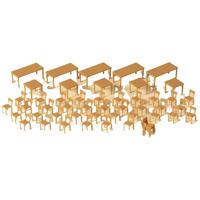 Auhagen 41671 H0 tafels en stoelen Accessoire - thumbnail