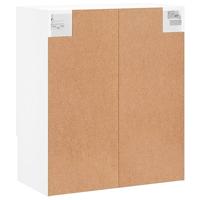 Wandkast 60x31x70 cm bewerkt hout wit - thumbnail