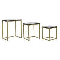 Set van 3 tafels DKD Home Decor Zwart Gouden 50 x 35 x 60 cm - thumbnail