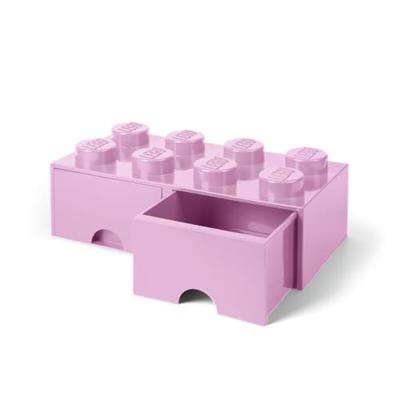Room Copenhagen LEGO Brick Drawer 8 Roze opbergdoos