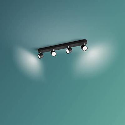 Philips Zwarte led plafondspotStar 4-lichts - 929003205401