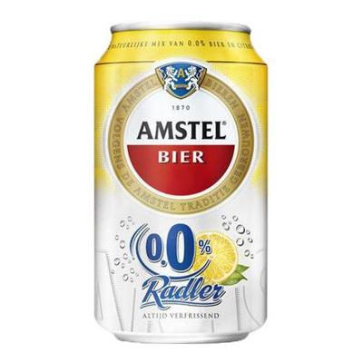 Bier amstel radler 0.0 blik 330ml
