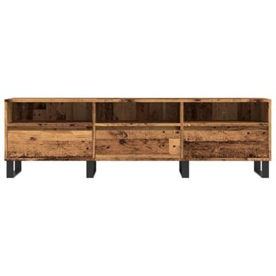 Tv-meubel 150x30x44,5 cm bewerkt hout oud houtkleurig