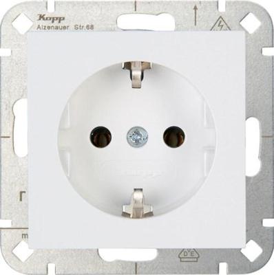 Enzo Kopp hk07 pure mat wit inbouw stopcontact ra - 4624100 Enzo Kopp hk07 pure mat wit inbouw stopcontact ra - 4624100