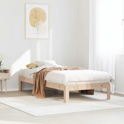 Bedframe zonder matras massief grenenhout 90x200 cm