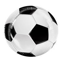 Boland Papieren bordjes voetbal 10 stuks ø23cm - thumbnail