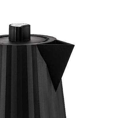 Alessi Plissé Waterkoker 1,7 l zwart Alessi Plissé Waterkoker 1,7 l zwart