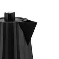 Alessi Plissé Waterkoker 1,7 l zwart - thumbnail