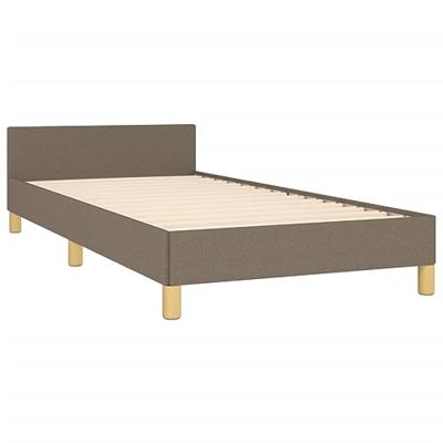 Bedframe zonder matras 90x200 cm stof taupe