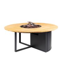 Cosi | Cosiloft 120 Round | Black Frame | Teak Top - thumbnail