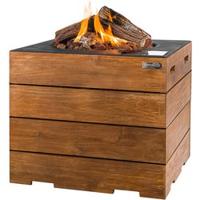 Cocoon haard lounge & dining teakhout vierkant antraciet - thumbnail