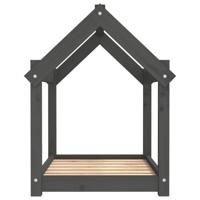 Hondenmand 71x55x70 cm massief grenenhout grijs - thumbnail