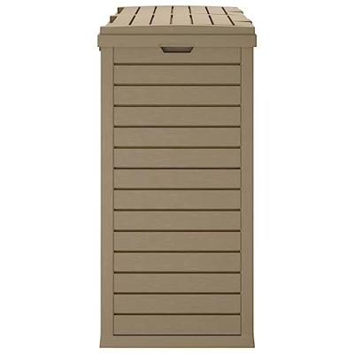 VidaXL Vuilnisbak voor buiten 78x41x86 cm polypropeen lichtbruin VidaXL Vuilnisbak voor buiten 78x41x86 cm polypropeen lichtbruin