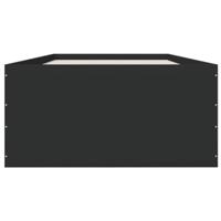 Bedframe bewerkt hout zwart 90x200 cm - thumbnail