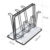 Xavax Afdruiprek 00111459 Metaal Zwart 1 stuk(s) - thumbnail