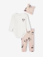 Set romper + broek + muts voor meisjes Disney® Minnie roze (poederkleur) - thumbnail
