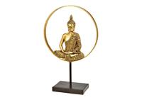 Display Buddha van poly goud (B/H/D) 26x40x11cm - thumbnail