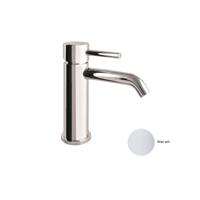 Wastafelkraan Sanimex Giulini Trekwaste 17cm Mat Wit (excl. afvoerplug) - thumbnail