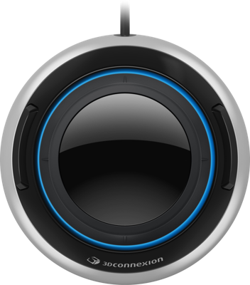 3Dconnexion SpaceMouse Compact 3D-muis USB Optisch Zwart, Zilver 2 Toetsen