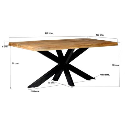 Brix Eettafel 'Tree Top' Spider, 240 x 100cm Brix Eettafel 'Tree Top' Spider, 240 x 100cm