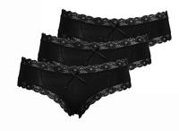 J&C dames string / hipster 3-pack kant 1610/1604 - Kanten ondergoed - Kanten ondergoed - Microfiber - thumbnail