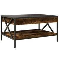 Salontafel met Infinity LED 70x50x38 cm gerookt eikenkleurig - thumbnail