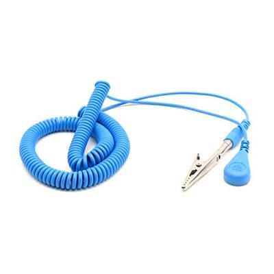 Quadrios ESD-aardingskabel 3.60 m Drukknop 4 mm, Stekker, Krokodilklem