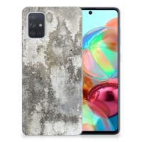 Samsung Galaxy A71 | TPU | Siliconen hoesje | Beton Print - thumbnail