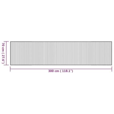 VidaXL Vloerkleed rechthoekig 70x300 cm bamboe naturel VidaXL Vloerkleed rechthoekig 70x300 cm bamboe naturel