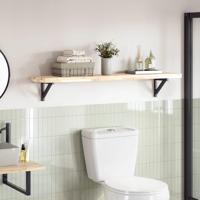 Tafelblad rechthoekig 140x30x4 cm massief acaciahout - thumbnail