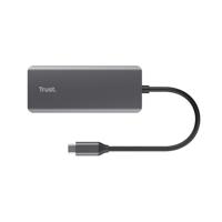 Trust Dalyx 6-in-1 USB-C-adapter USB Hub Zilver - thumbnail