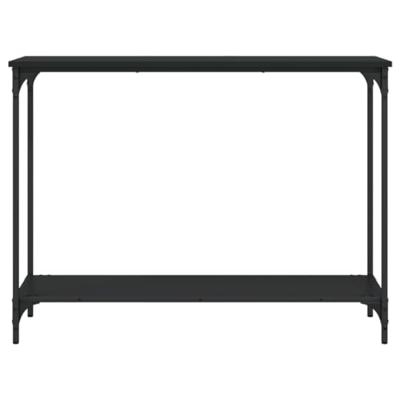 Wandtafel 101x30,5x75 cm bewerkt hout zwart Wandtafel 101x30,5x75 cm bewerkt hout zwart