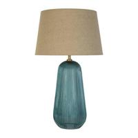 Searchlight SchemerlampCameo blauw glas - EU44652AZ - thumbnail