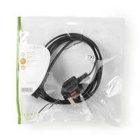 Nedis Type G / IEC-320-C7 UK stroomkabel ongeaard 2,0m zwart - thumbnail