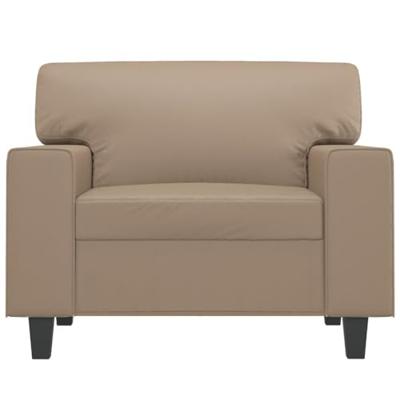 Fauteuil 60 cm kunstleer cappuccinokleurig