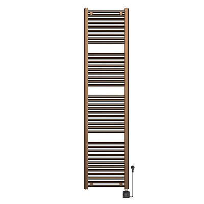 Elektrische Radiator Wiesbaden Elara 181.7x45 Cm Smart Wifi Geborsteld Brons Koper PVD