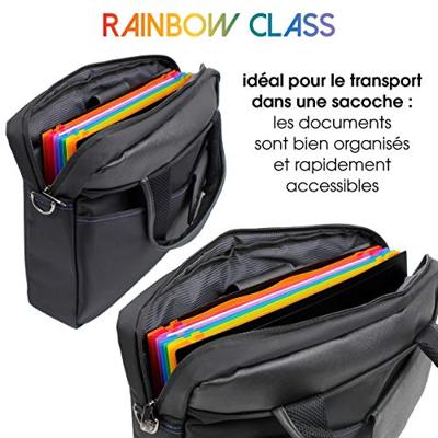 Viquel Rainbow Class voorordner, liggend model met 8 vakken