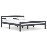 Bedframe massief grenenhout donkergrijs 160x200 cm - thumbnail
