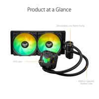 ASUS TUF GAMING LC II 240 ARGB Processor Kit voor vloeistofkoeling 12 cm Zwart - thumbnail