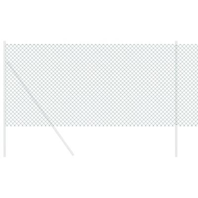 VidaXL Kettenschakelhek groen 10 x 0,4 m staal