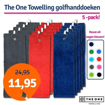 The One Golfhanddoek 40x50 cm 450 gram Donker blauw