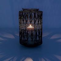 Kare Lantaarn Hayat Black 37cm - thumbnail
