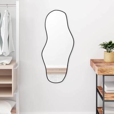 VidaXL Wandspiegel 90x40 cm zwart VidaXL Wandspiegel 90x40 cm zwart
