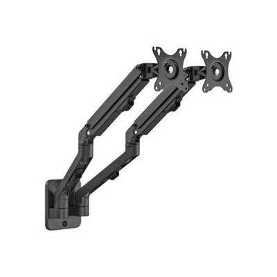 Dubbele monitorarm met gasveer (zwenkbaar), 17”-27” / 7 kg Dubbele monitorarm met gasveer (zwenkbaar), 17”-27” / 7 kg
