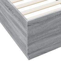 Bedframe met LED-verlichting grijs sonoma eiken 120x200 cm - thumbnail