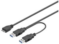 Goobay 95746 USB 3.0 Dual Power SuperSpeed kabel - thumbnail
