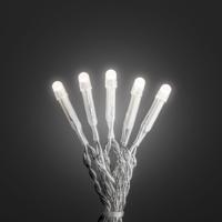 Mini LED kerstverlichting voor binnen 100 lampjes mat warm wit 10 meter transparant SALE OP=OP - thumbnail