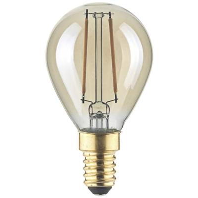 LightMe LM85054 LED-lamp E14 Kogel 4.5 W Barnsteen (Ø x h) 45 mm x 80 mm Filament / Retro-LED 1 stuk(s)
