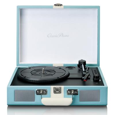 Platenspeler met Bluetooth®-ontvangst en ingebouwde luidsprekers Blauw / Wit Platenspeler met Bluetooth®-ontvangst en ingebouwde luidsprekers Blauw / Wit